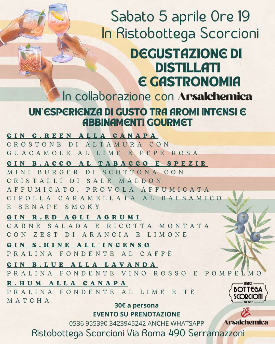 DEGUSTAZIONE DI DISTILLATI E GASTRONOMIA